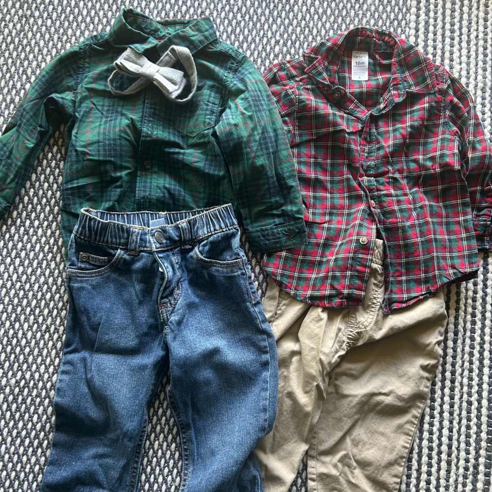 5 pc Boys Carters 2 outfit Bundle